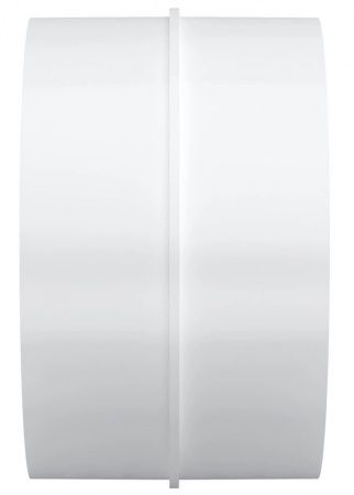 Соединитель круглых каналов d=100 мм. (с клапаном) пластиковый, белый