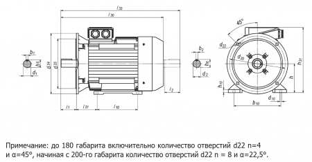 Электродвигатель 11х3000   5АИ 132 M2 У2, общепромышленный, (IM 2081) лапы+фланец, 220/380В