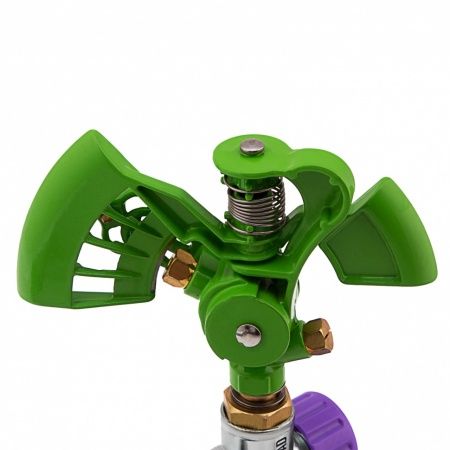 Разбрызгиватель металлический, двухсторонний, площадь до 500м2, струя от 3 до 12м