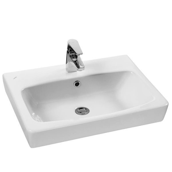 Умывальник "Нео-60" с переливом, без комплекта, 1 отверстие, белый