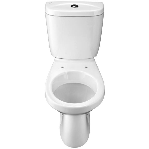 Унитаз Анимо с бачком, белый, 1 кн.арм., выпуск в пол, нижн.подв., сиденье полипропилен
