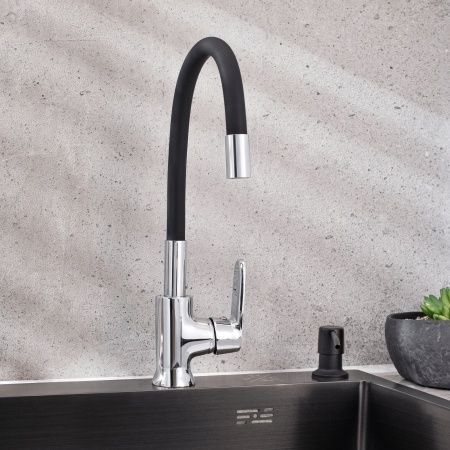 Смеситель РМС для кух. однор., выс.изл. SL123BL-016F-1