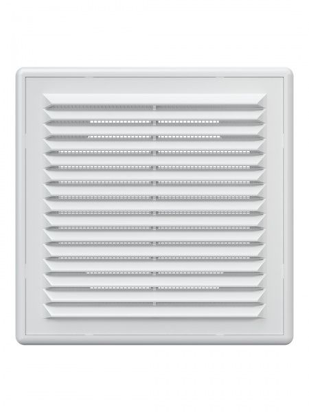 Решетка пластиковая 150х150, белая, сетка, разъемная