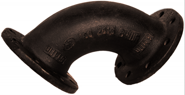 Отвод фланцевый УФ250   (чугун)   Ру10