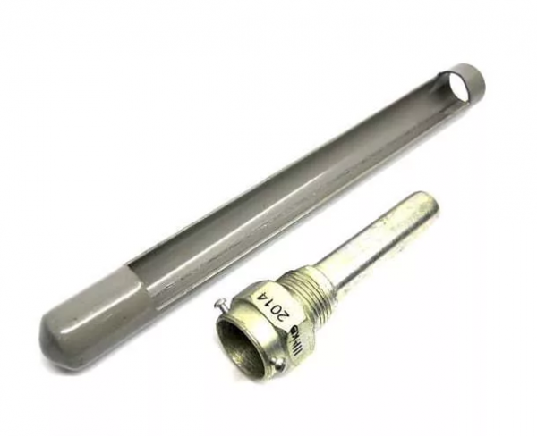 Оправа с гильзой для термометра установки стеклянного термометра ОТП 265/160 (прямая)