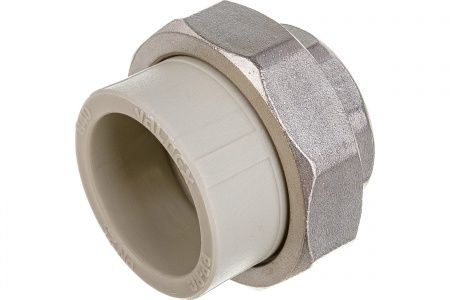 Муфта PPRC комбинированная разъемная (американка) ВР 25х1"   (серый) Valfex