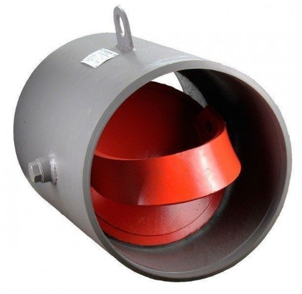 Клапан поворотный 19с47нж Ду 600, Ру -40   (под приварку)