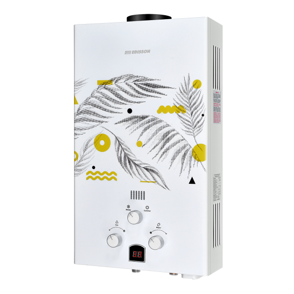 Водонагреватель газовый  EDISSON E 20 GD (Каннская ветвь) (эл.розжиг, дисплей, луженый теплообм.)