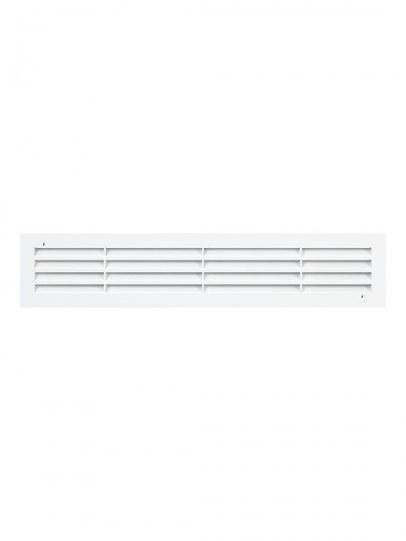 Решетка переточная пластиковая 450х91х40мм, белая (2 штуки)