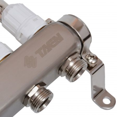 Коллекторная группа с расходомерами UC-12A,   12 вых. (н/ж, авт.возд.+дренаж+кронштейны)