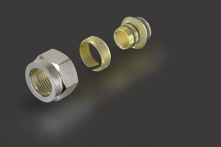 Евроконус для трубы 16х2.0 (РЕ - сшитый полителен), для коллектора с выходом 3/4"