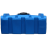 Емкость ПЭ прямоугольная горизонтальная синего цвета SQ 500л