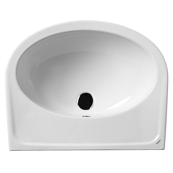 Умывальник "Бореаль-60" с переливом, без комплекта, без отверстия, белый