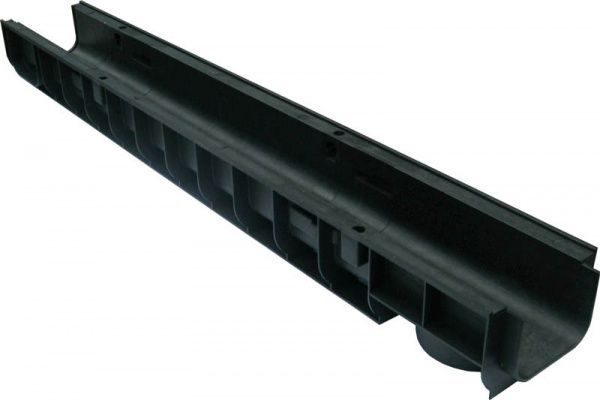 Лоток водоотводный Standart 14,6*10 DN100, пластиковый, нагрузка до 25т (ДхШхВ-1000х146х100мм)