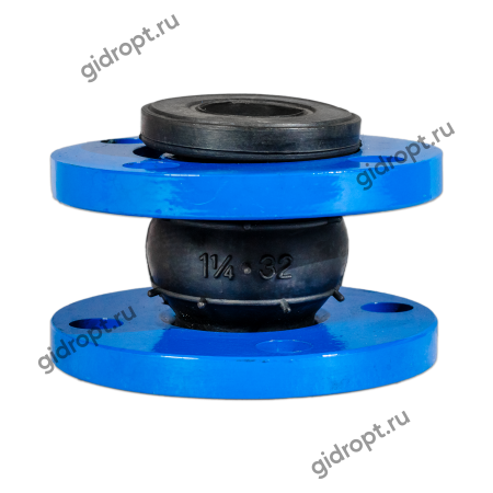 Компенсатор (виброкомпенсатор) фланцевый Ду 32 (резиновая вставка) Ру 10/16