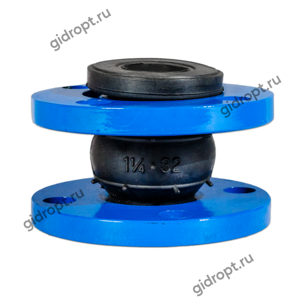 Компенсатор (виброкомпенсатор) фланцевый Ду 32 (резиновая вставка) Ру 10/16
