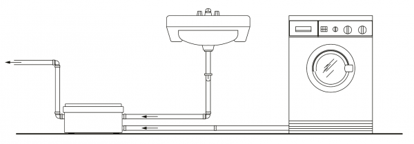 Канализационная установка Compact Lift 250 (250 Вт, Qмакс - 80 л/мин; Нмакс - 5 м)