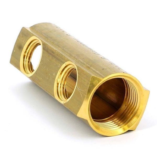 Коллектор лат. ВР 1" - 2х1/2" ВР  (плоский)