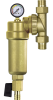 Фильтр промывной свободного вращения 1/2" (метал.колба, кран 3/8"+ штуцер, американки, манометр)