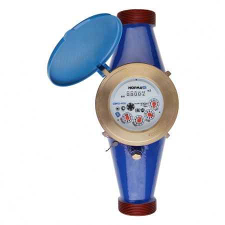 Счетчик воды "Норма"СВКС-40 Х (М) , L-300 (с присоединителями) мокроходный