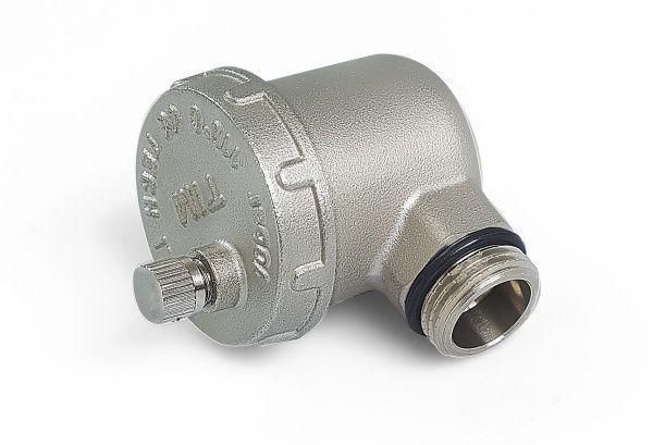 Воздухоотводчик латунный автоматический 1/2" УГЛОВОЙ (хромированный)
