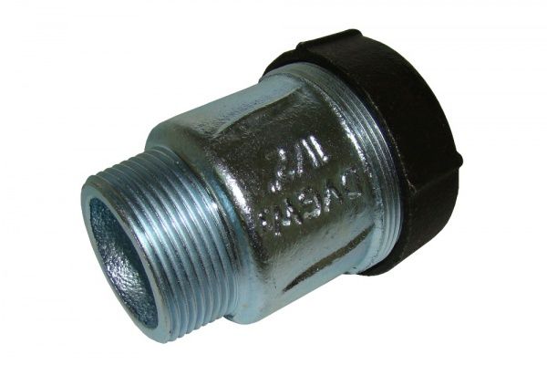 Муфта зажимная чугунная, оцинкованная GEBO AK 3/4" НР