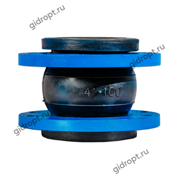 Компенсатор (виброкомпенсатор) фланцевый Ду 100 (резиновая вставка) Ру 10/16