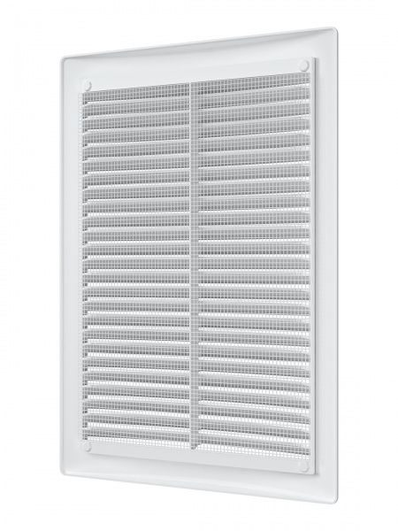 Решетка пластиковая 180х250, белая, сетка