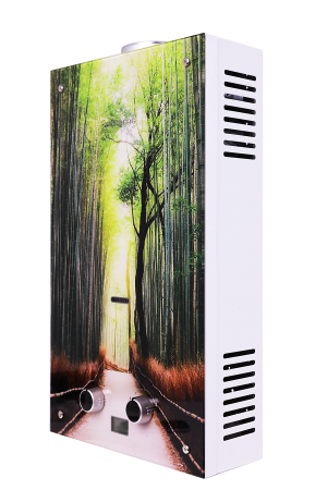 Водонагреватель газовый GENBERG Декор-Eco 210.01 Тростиковая роща, 10 л/мин, 20 кВт