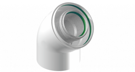 Колено (отвод) коаксиальное 60х100-45 град.