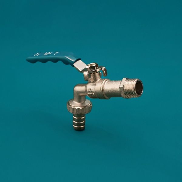 Кран шаровый водоразборный РМС Ду 15 (хром.) "рычаг" (серия - Люкс)