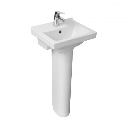 Умывальник "Визит-40" с переливом, без комплекта, 1 отверстие, белый