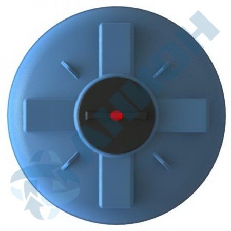 Емкость ПЭ цилиндрическая синего цвета 1500л (1500ВФК2)