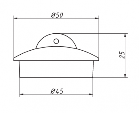 Пробка для сифона, диаметр 45мм (Синяя)