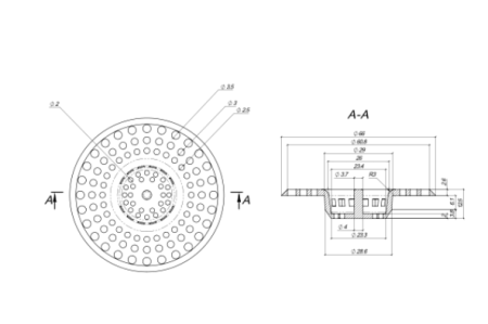 Пробка-ситечко для ванны, мойки, раковины 66мм