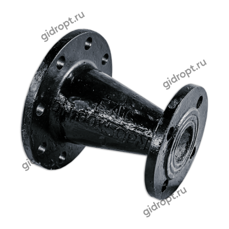 Переход фланцевый ХФ 250х80   L-300мм   (чугун)   Ру10