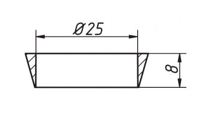 Кольцо уплотнительное конусное 25 мм, синее (паковка 20шт)