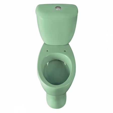 Унитаз "Воротынский" АНТИВСП., зеленый, 1 кн.арм., косой выпуск, нижн.подв., сид.полипр.