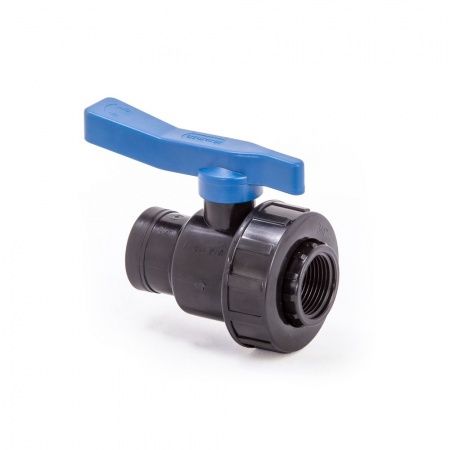 Кран шаровый ВР-ВР 1" (ПНД, Компрессия)