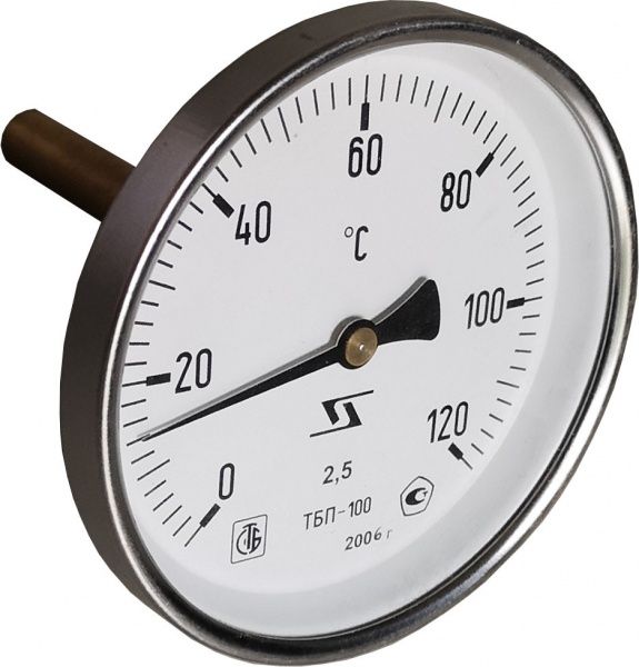 Термометр биметалический Тип ТБ-063-1 0-160оС, L-50 мм, G1/2"