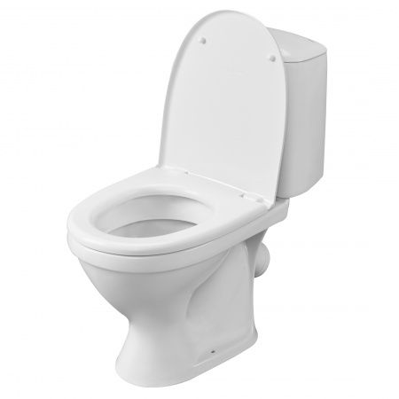 Унитаз "Соната" белый, 1 кн.арм., косой выпуск, нижн.подв., сид.полипр.