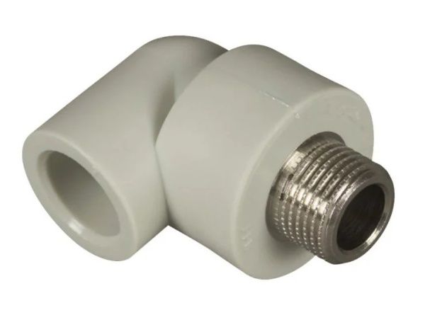 Угольник НР 20х1/2"   (серый) FD  (25/150)