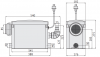 Канализационная насосная станция SANIVORT 405 M (400 Вт, Qмакс - 145 л/мин; Нмакс - 8 м)