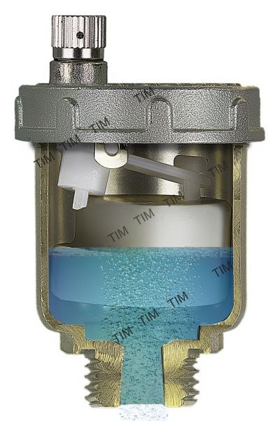 Воздухоотводчик латунный автоматический 1/2" (хромированный)