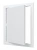 Дверца пластиковая АБС 318х418 (296х396) белая с фланцем