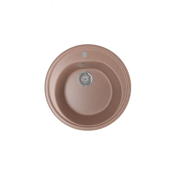 Мойка ML-GM11 круглая, терракотовая иск.мрамор 500х180мм (307)