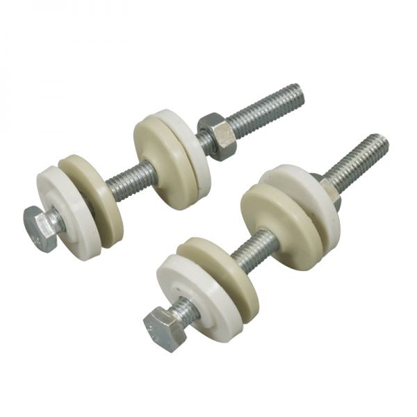 Болты крепления бачка к унитазу М6*70 (2 болта, 2 гайки, 4 спецпрокладки, 4 шайбы)