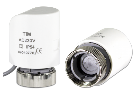 Сервопривод термостатический, НО - нормально открытый, 230V, присоединение M30x1.5,   TIM