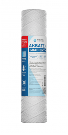 Картридж нитяной Акватек 10 SL для холодной воды 10 микрон