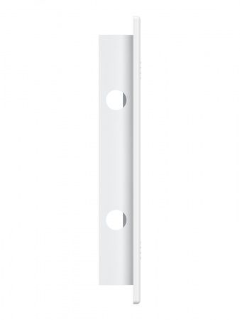 Дверца пластиковая АБС 168х168 (146х146) белая с фланцем